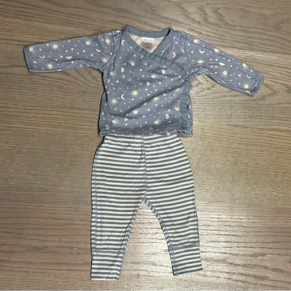 Hanna Andersson Celestial Blue Baby Outfit